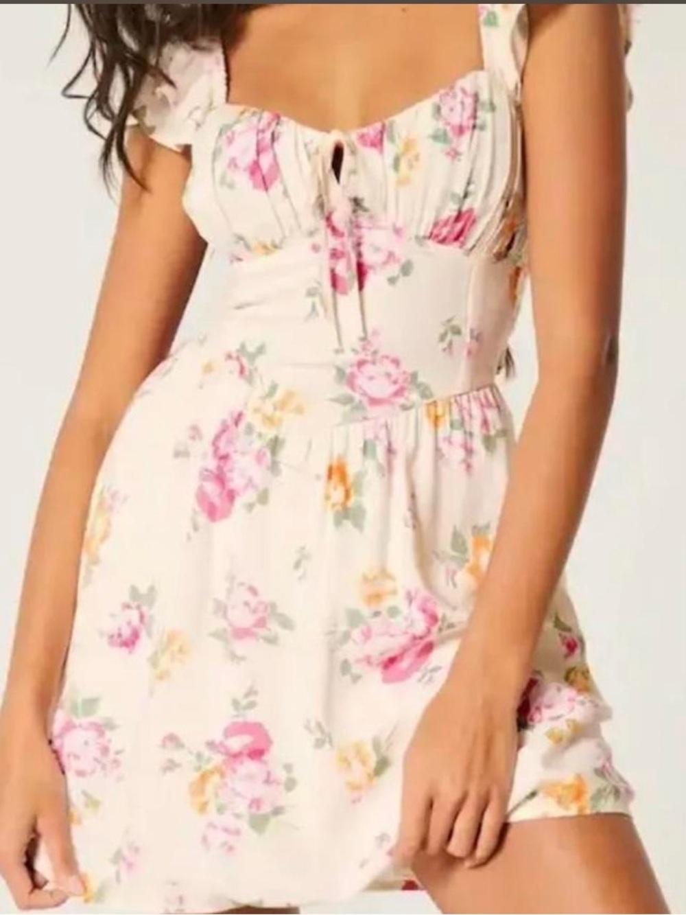 Hollister Floral Sundress w/ Built-in Shorts
